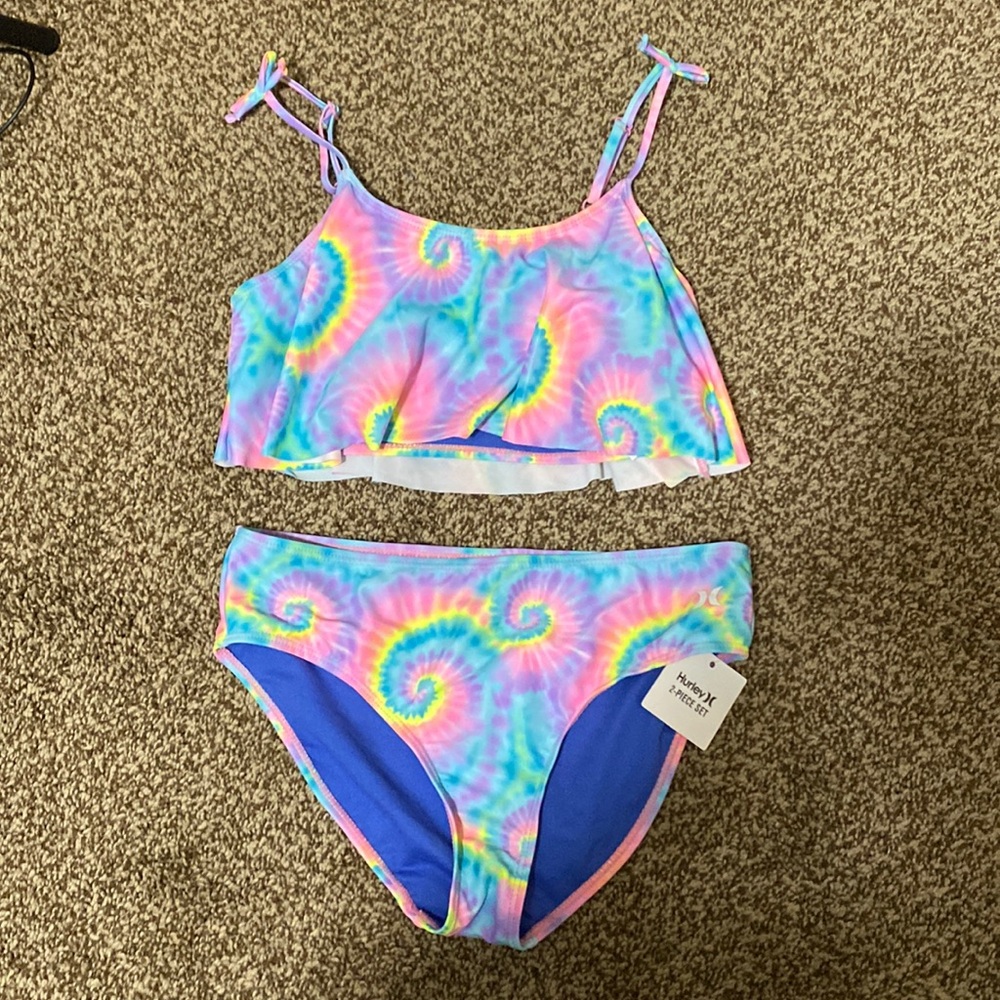 NWT girls XL Hurley swim suit
